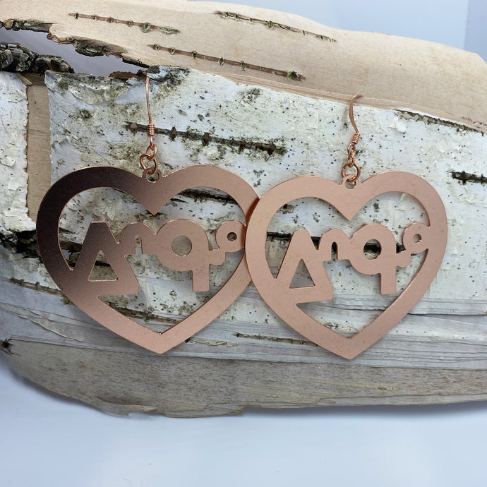 osāwāpisk iskwēw heart hoops